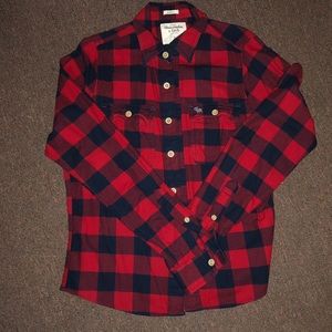 abercrombie & fitch plaid flannel